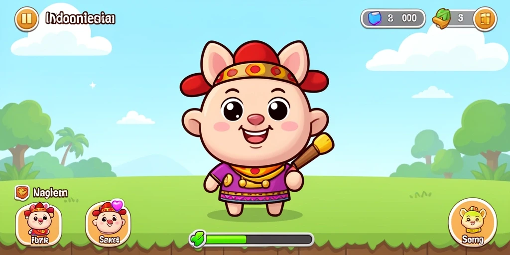 kodokhoki889 - Karakter kodok yang lucu dan penuh warna.